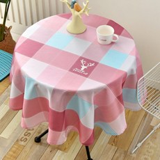 Alleophom 浪漫居家圓形桌布, Type10, 90 x 90 cm