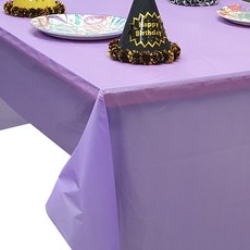 LivingDA 素色派對桌布 薰衣草紫, 1入, 4個