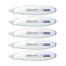 Tombow 蜻蜓牌 MONO AIR5 筆型修正帶, 白色, 5個