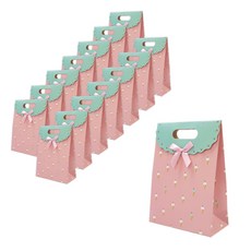 에이비엠코리아 손잡이 종이 쇼핑백, 아이스크림, 15개