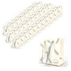 abm 灰色羽毛購物袋 30入, 混合顏色