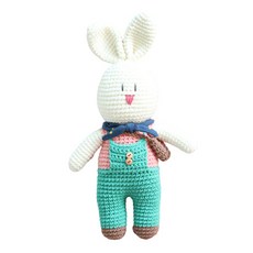 하비풀 손뜨개 토끼인형 만들기 뜨개질 DIY 패키지, 1세트, 혼합색상