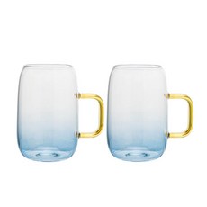 AA070 그라데이션 유리 머그컵 1119990, 혼합색상, 250ml, 2개