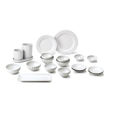 KwangJuYo 貝殼系列4人餐具20件組, 白色, 8種餐具