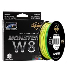 SeaKnight Monster 8W 五色編織釣魚線 8X 500m, 五種顏色