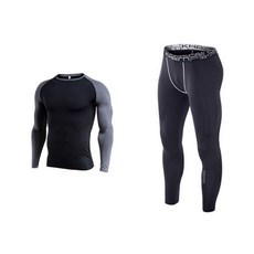 男款運動長袖上衣+短褲+緊身褲 HL-182