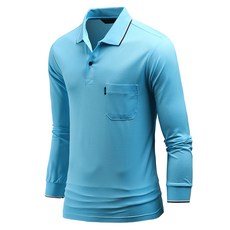 다꾸앙 남성용 냉감 통기성 플라잉 쿨론 PK 긴팔 카라 티셔츠 C07K9 tp2138