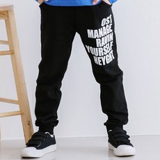 JACKID 男童字母印花長褲