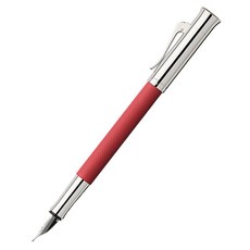 GRAF VON FABER-CASTELL 扭索紋鋼筆, F, 珊瑚