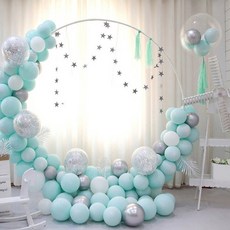 블럭마트 돌잔치 나뭇잎 포인트 생일 파티 풍선, 랜덤발송, 2세트