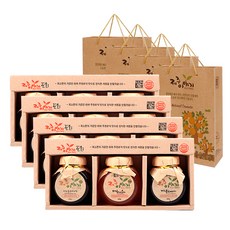 제주이야기 오리지널 꼬마 액상차 3종 + 쇼핑백 세트, 4세트