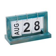 簡約桌面裝飾日曆, 藍色, 1個