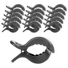 多功能嬰兒車夾, 黑色, 16個