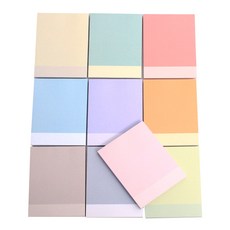 Pandamong 簡單的調色板年糕備忘錄紙 100p x 10 套, 混色, 1套