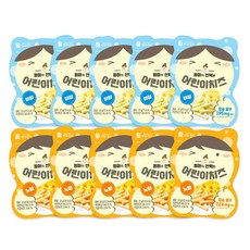 Well&Good 美味風景 孩童起司條餅乾 10入組, 黃起司口味+白起司口味, 5組