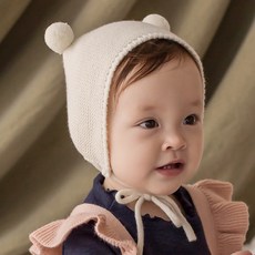 孩童動物耳朵造型針織毛帽