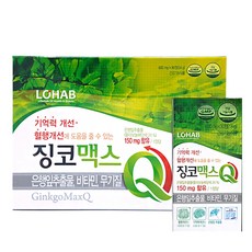 LOHAB 징코맥스 큐 54g, 90정, 1개