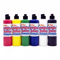 fas 手指畫顏料 250ml x 6件組, 6色
