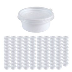 Package Hero 圓型醬料杯+蓋子組 70mm S號, 1組, 100入