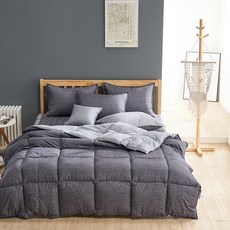 arnaldo bassini 素色絎縫薄被 G2, 炭灰色