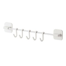 黏貼式廚房料理工具掛架, 白色, 1個