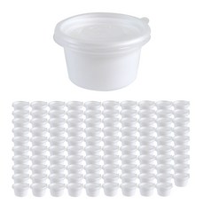 PACKAGE HERO 一次性醬料容器 + 蓋子套組 大 7 x 4 cm, 1套, 100個
