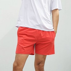 TUBE TREE 男款經編撞色亮點沙灘褲 A6202, 紅色