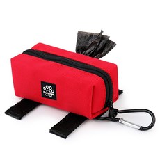 Mungtem 狗狗牛津布便便袋 排便袋, 紅色, 1個, 1入