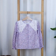 WISHKIDS 女童圖案領襯衫