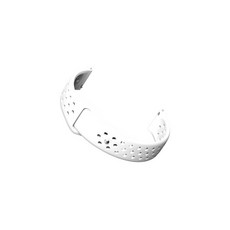 비쉐르 갤럭시 액티브 1/2/워치3 20mm 펀칭라인 실리콘 밴드 스트랩 (40/41/42mm 호환 가능), 화이트, 1개