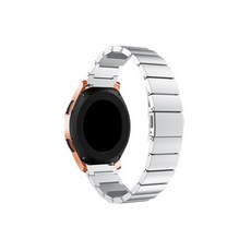 윰스 갤럭시 워치 호환 클래식 메탈 스트랩 20mm, 실버, 1개