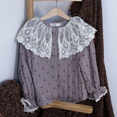 WISHKIDS 女童大領襯衫