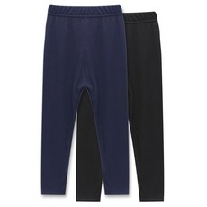 PLAY MALL 孩童深色羅紋緊身褲 2入