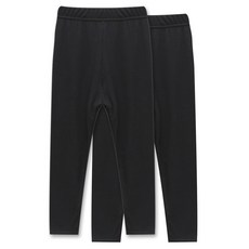 PLAY MALL 孩童深色羅紋緊身褲 2入