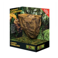 EXO TERRA 爬行動物 Canopy Combo 餵食碗, 混合顏色, 1個