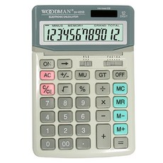 우드맨 사무용 전자 계산기 DY-825B, 혼합색상