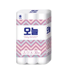 TODAY 無螢光劑3層捲筒衛生紙 20m, 30捲, 1個