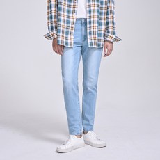 Jean Mania 男士基本款水洗彈力直筒牛仔褲 MJU-663