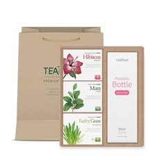 티메이드 유기농 허브차 뷰티 3종세트, 1세트, 히비스커스티백 10p + 마테티백 10p + 새싹보리티백 10p