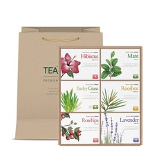 TEAMAID 花草茶包禮盒6款組, 6種茶葉, 1組