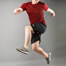 男款涼感運動短袖上衣+短褲