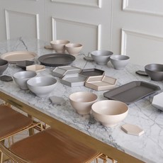 KIMSUNGHUN CERAMICS 6人份餐具組合 28入, 現代的, 9種餐具