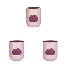 THE ZAKKA Humming Cloud 漱口杯, 3個, 粉紅色