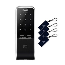 게이트맨 와이드 도어락 + 카드키 4p 세트 WE-40