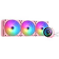 다크플래쉬 Twister CPU 수냉쿨러 핑크 DX-360 ARGB, 1개