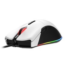 ABKO A230 3325 RGB 遊戲有線鼠標 A230M, 白色的