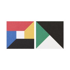 五方色貼紙 2款 x 50入組, 五色, 三色, 1套