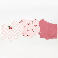 Uni FRIend 女童款Shushu系列印花四角內褲 3件組