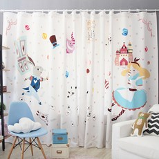 Rainbow House 愛麗絲客廳型遮光窗簾, 混合顏色