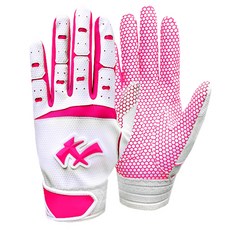 나인 헥사곤 배팅장갑 75PK 양손착용, 핑크화이트, 1개